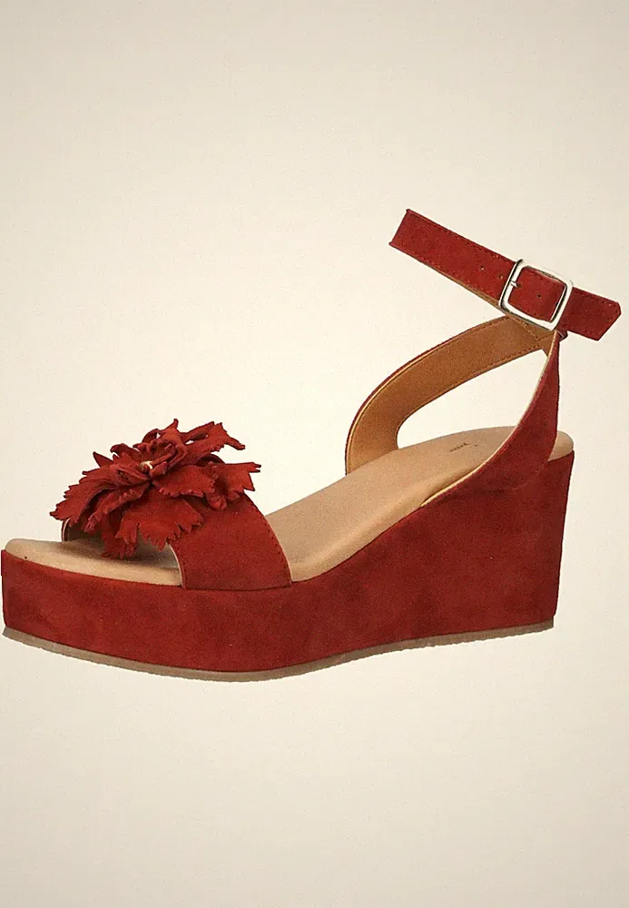 Venturini Milano Sandalen Veloursleder Schließe NEU - A-Ware