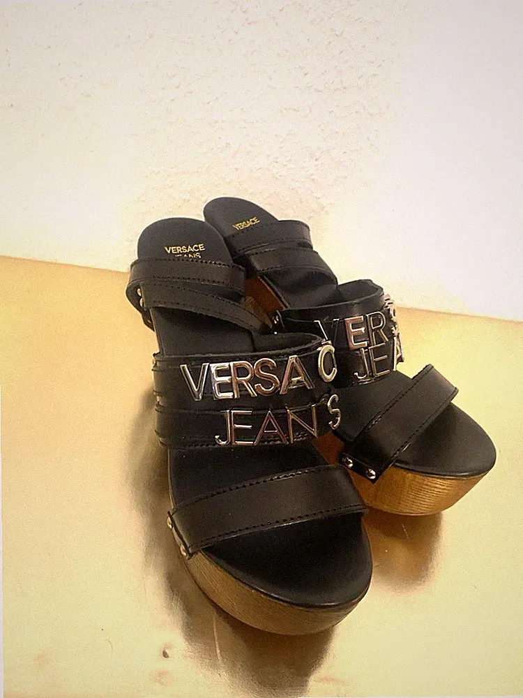 Versace Jeans Sandalen Wedges Keilabsatz.Gr:40 Neu-Reduziert