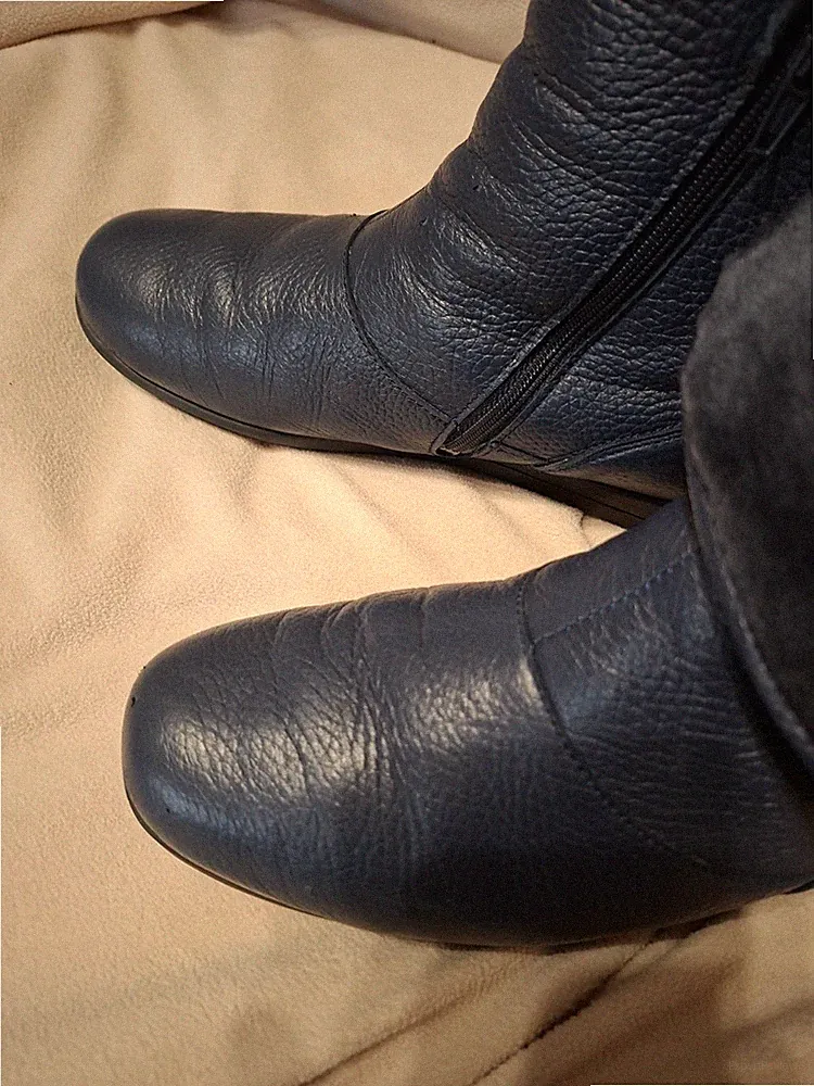 VITAFORM Damen-Stiefelette Hirsch Leder Lammfell Gefüttert Shock-Absorber Gr.40
