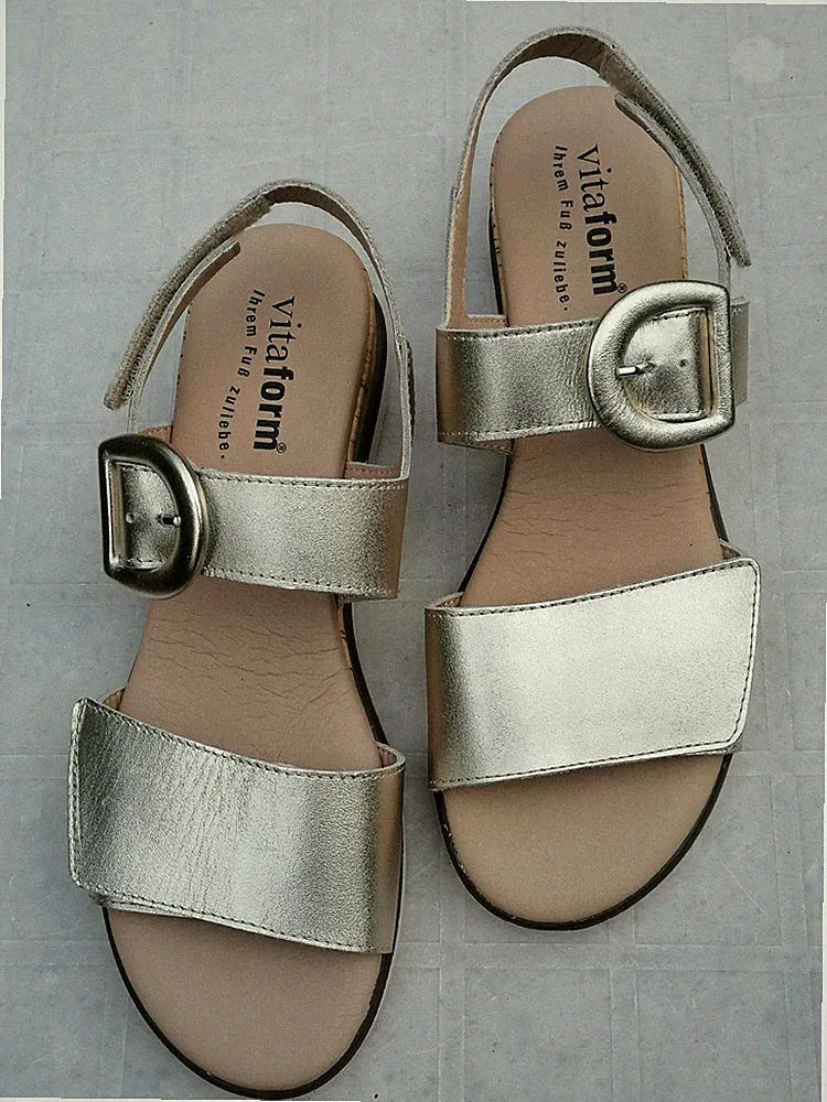 Vitaform Sandalen,Leder,gold,Gr.41,Weite H, Neu in OVP.