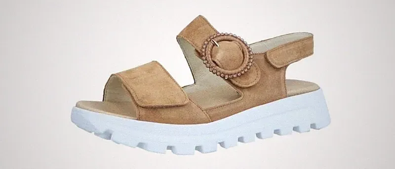 Waldläufer Damen Sandale H-Nele ramé (Braun) 730006-195-296