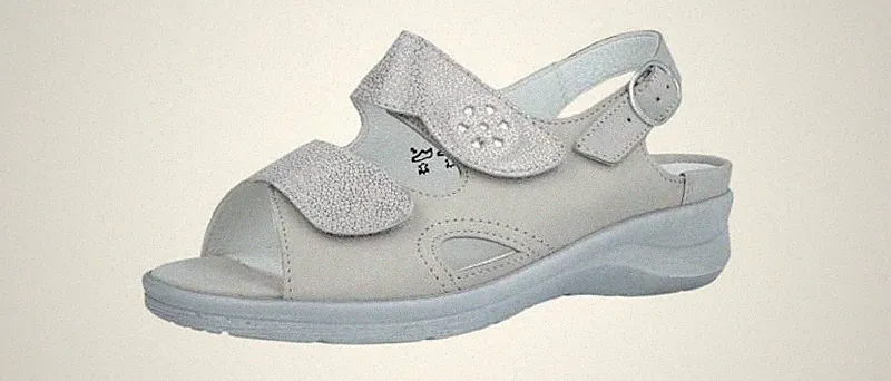 Waldläufer Damen Sandale Merle STEIN SILBER (Grau) 811004-324/070