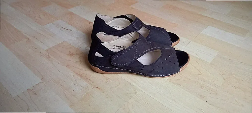 Waldläufer Damen Sandalen Wechselfußbett Gr. 5,5 - 38,5 Weite H Leder NW!
