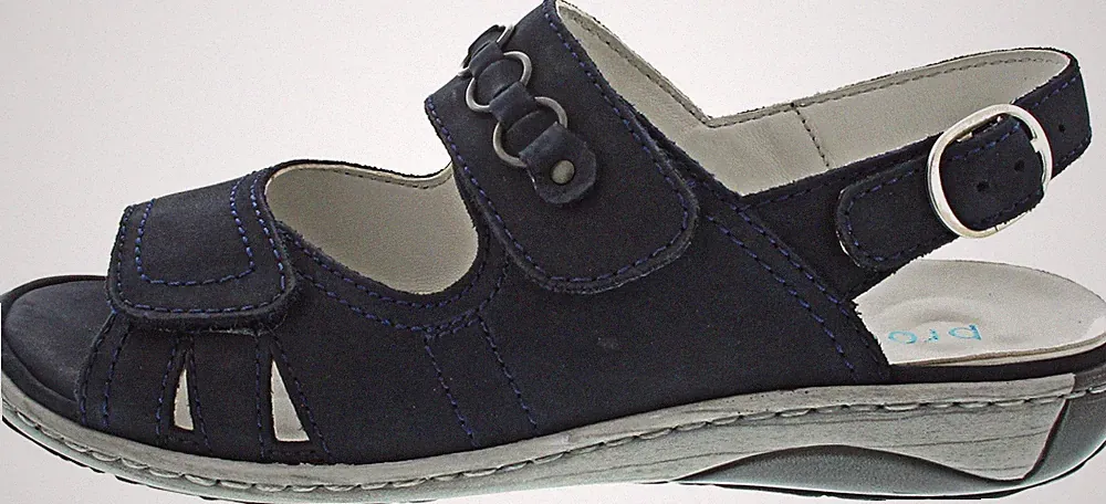 Waldläufer Garda Damen Sandale blau