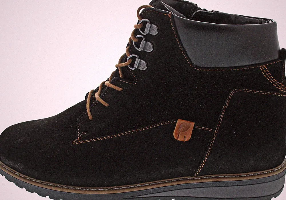 Waldläufer Havida Damen Schnürstiefelette schwarz