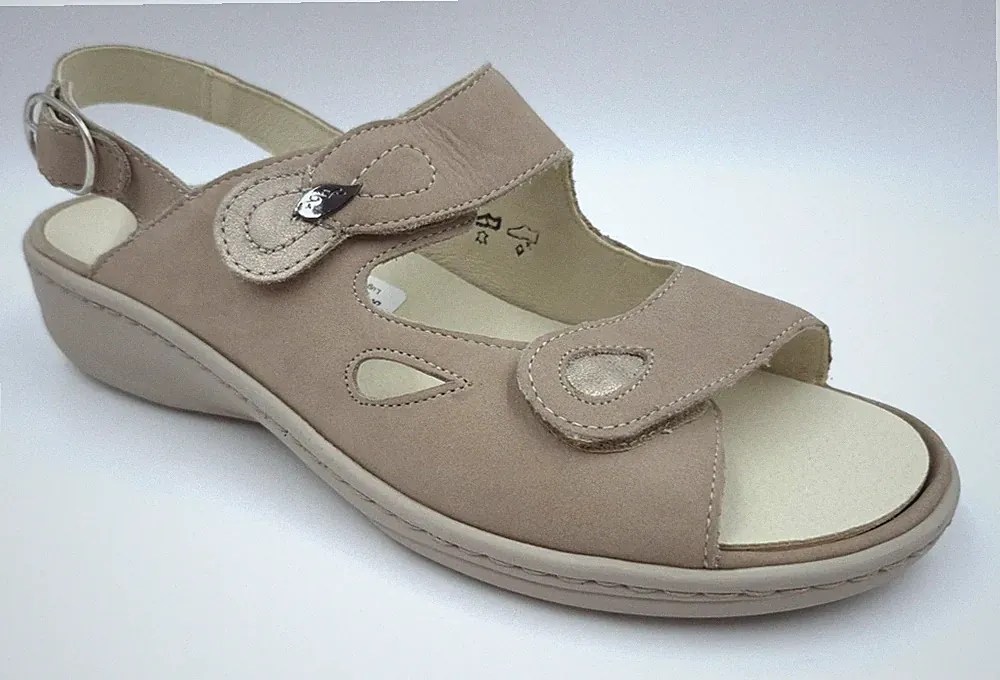 Waldläufer HERIA Taupe Gr. 39 Damen Leder Sandalen Slingback UVP: 99,95€ (5876)