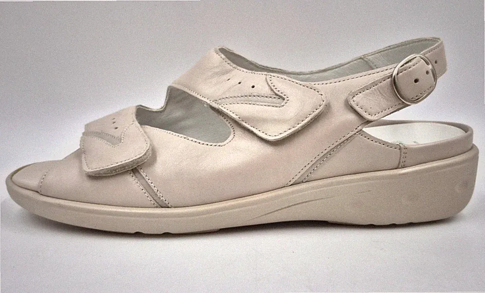 Waldläufer KARA Beige Gr. 41 Damen Leder Sandalen UVP: 110,00€ (5757)