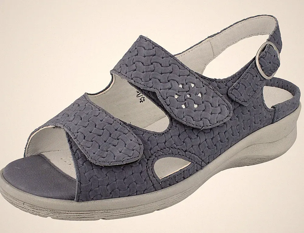 WALDLÄUFER M-Merle Damen Sandale beige/silber Denver/Karin/Cantadora