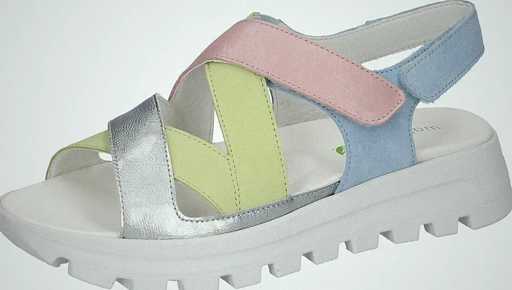 Waldläufer Poison Denver Bronx Order Sandalette H-Nele Weiß / Mehrfarbig Gr. 39