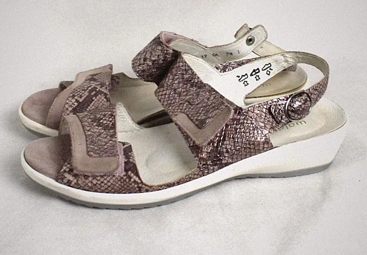 Waldläufer Sandalen Keilabsatz,Leder Gr.41 UK-7,5 Weite-G (Komfort) sehr gut