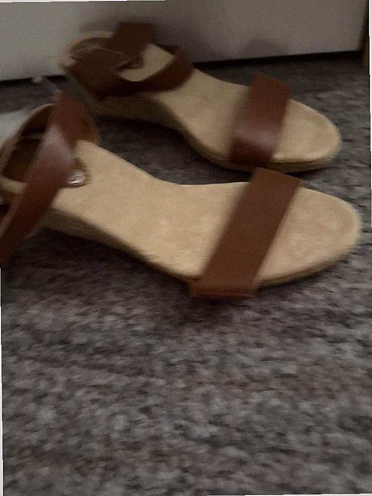 Walk x Wedges Sandalen Gr.40 Keilabsatz Korkoptik