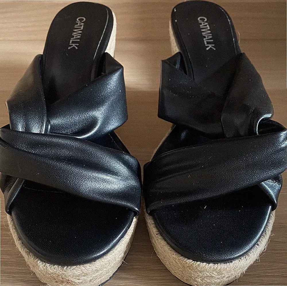 Wedges Gr.40 schwarz