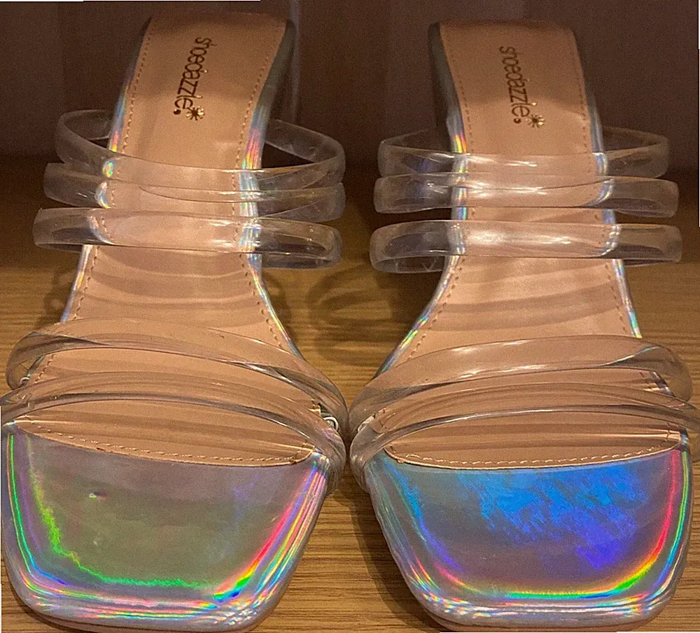 Wedges Gr.42 silber transparent