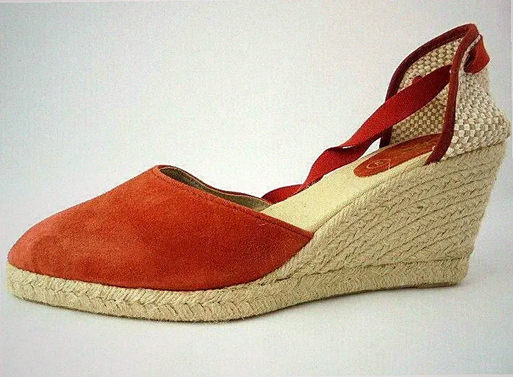 Wedges LOYGAR Keilsandalen Schuhe Damenschuhe Sandalen Terrakotta 40 41 42