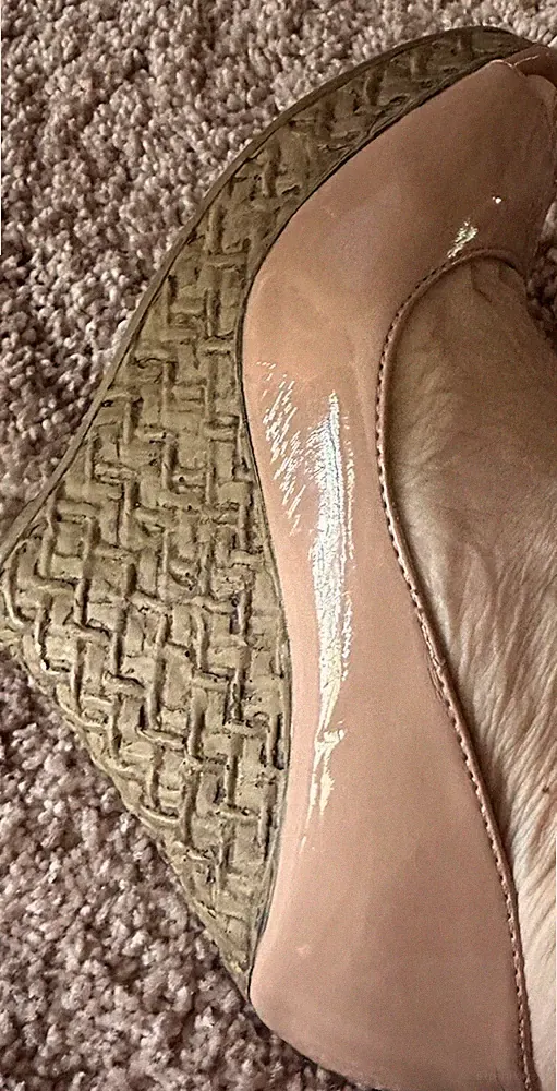 WEDGES MIT KEILABSATZ ROSE NUDE