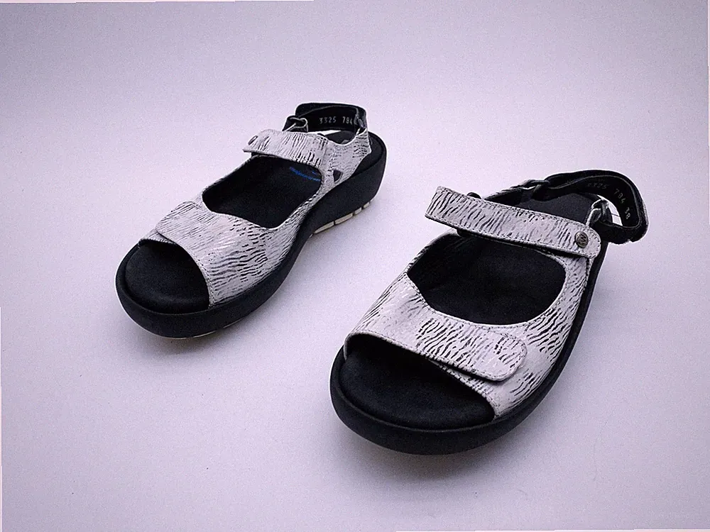 wolky Damen Sandalette Sommerschuhe Sandale Leder Gr. 38 EU Art. 40394-100