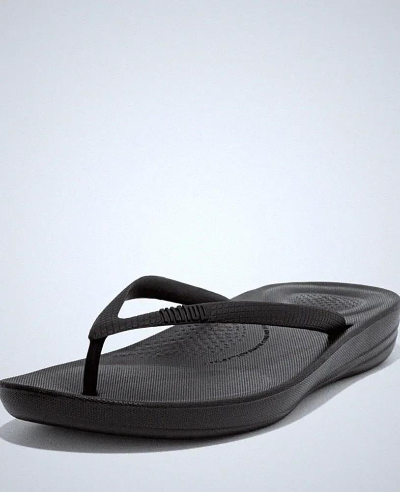 Women's iQushion Ergonomic Flip Flops Lightweight & Comfortable with Natural...