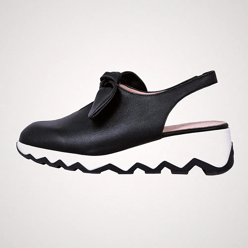 Wonders Aixa Sandalen Damen Leder Schwarz C-7602 Keilabsatz 5 cm