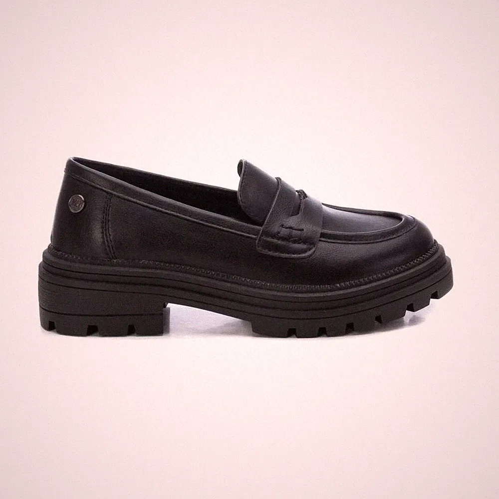 XTI Halbschuhe Mädchenschuhe Mädchenhalbschuh Mädchen schwarz Winter mit Keilabsatz