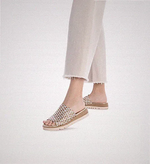 XTI SANDALE SLIPPER MIT KEILABSATZ DAMEN MÄDCHEN 143881 GOLD CASUAL 36 BIS 41