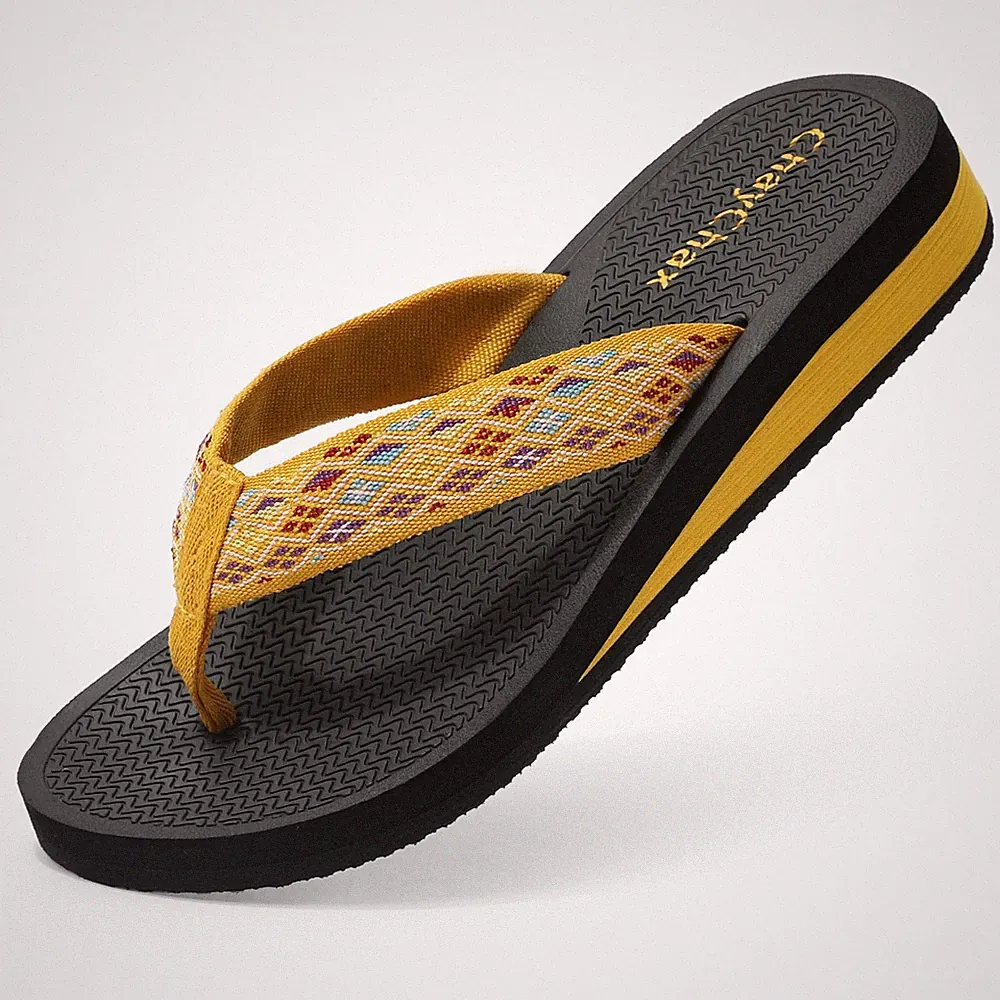 Zehentrenner Damen Bequem Flip Flops Sommer Pantoletten Plateau Pantoffeln ru...