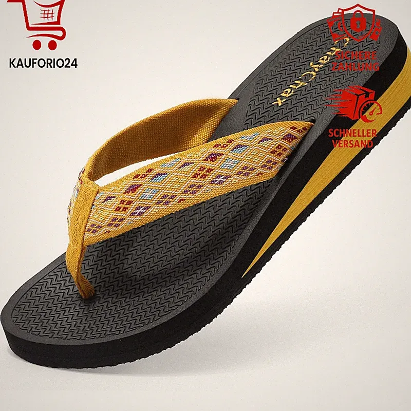 Zehentrenner Damen Bequem Flip Flops Sommer Pantoletten Rutschfest 36-41