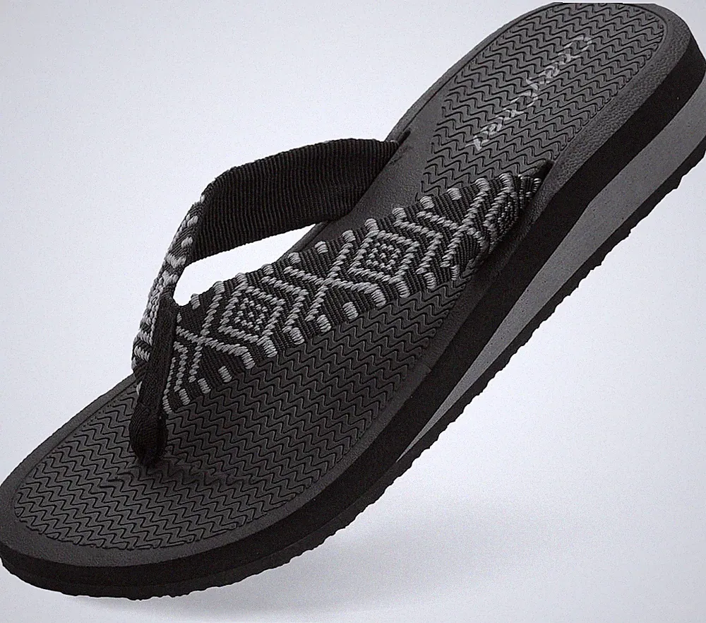 Zehentrenner Damen Bequem Rutschfest Flip Flops Pantoletten 36-41 Sommer